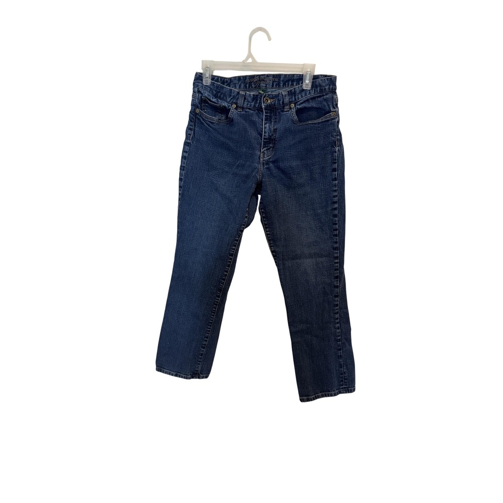 Lauren Jeans Co Jeans Womens 8 Blue Classic Straight High Rise Stretch‎ Denim